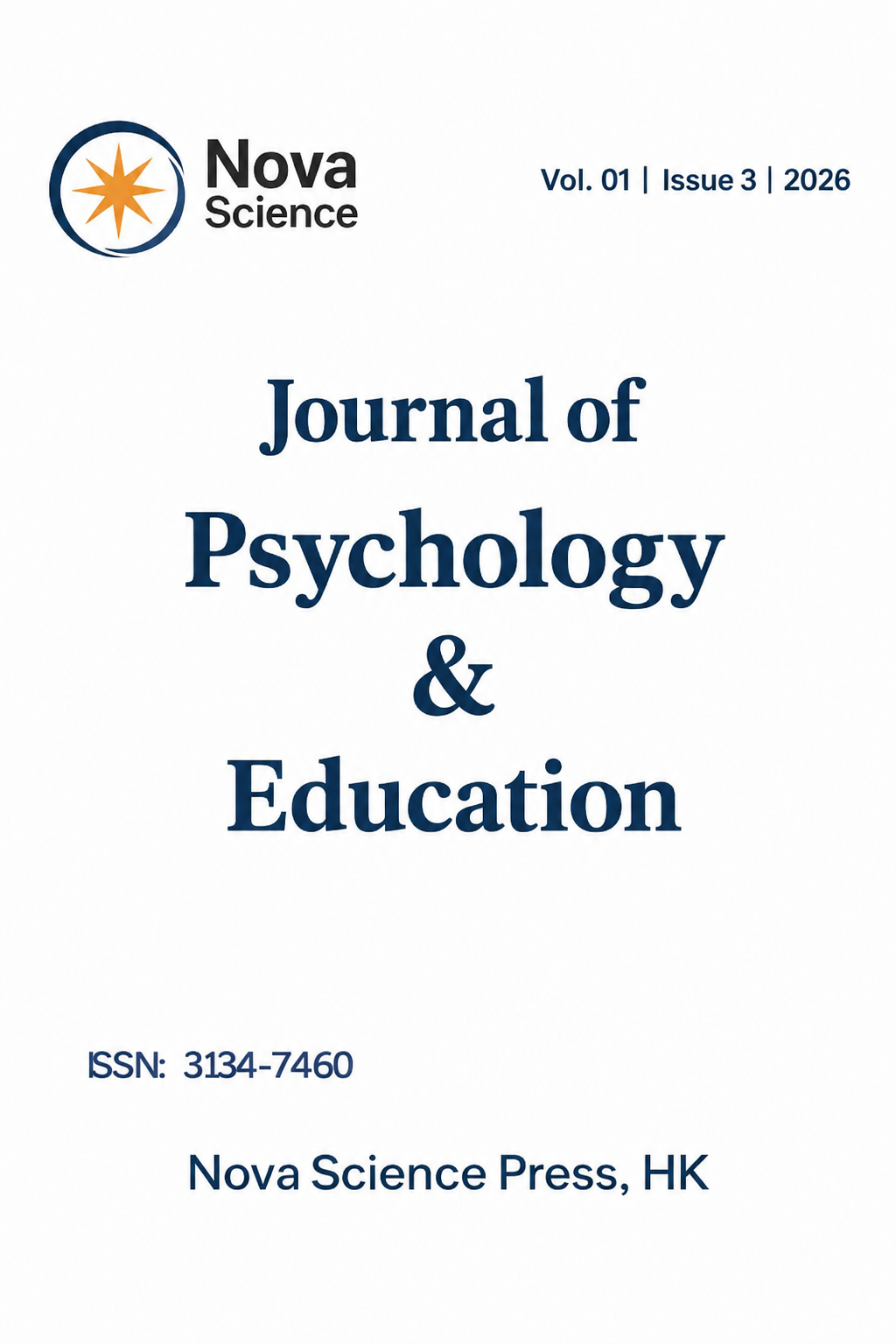 					View Vol. 1 No. 3 (2026): Volume 1, Issue 3, 2026: Journal of Psychology & Education
				